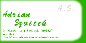adrian szvitek business card